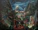 Landschap kubo-futuristisch - Fritz Stuckenberg — weergave van het kunstwerk