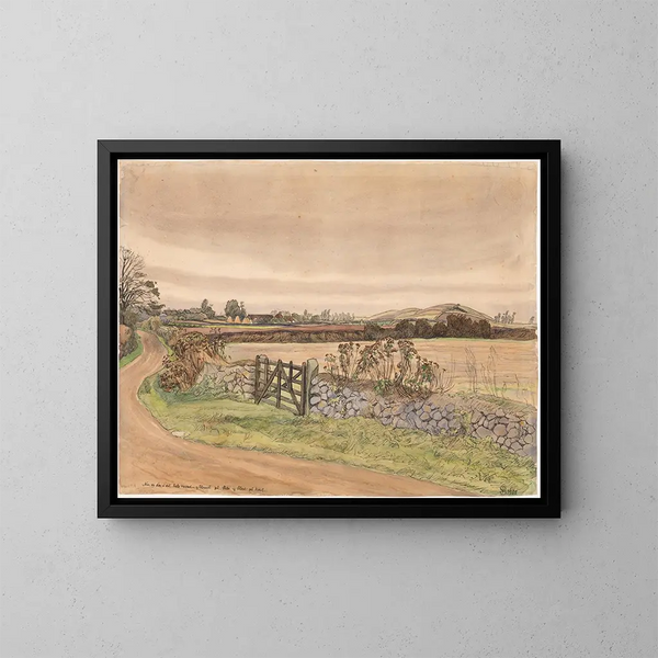 Landschap na de storm - Fritz Syberg — ingelijst kunstwerk aan de muur