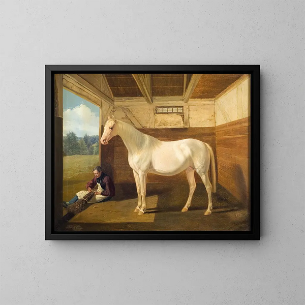 Svanhvide - Fritz Thomsen — ingelijst kunstwerk aan de muur