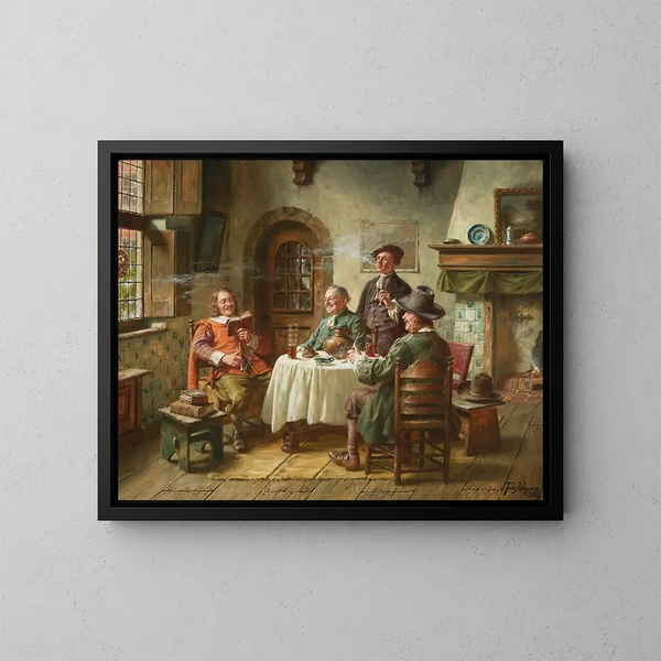 Leuke lecture - Fritz Wagner — ingelijst kunstwerk aan de muur