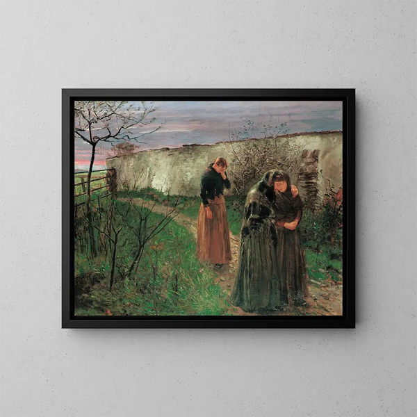 Paasmorgen - Fritz von Uhde — ingelijst kunstwerk aan de muur