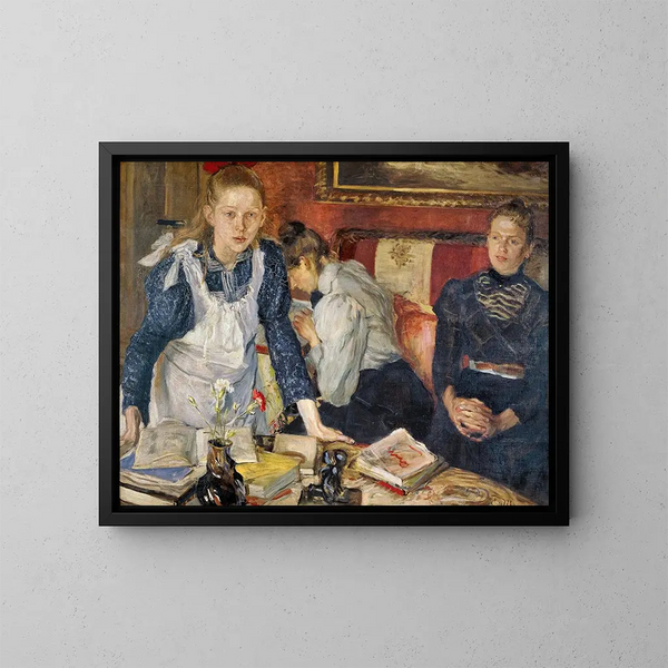 De les - Fritz von Uhde — ingelijst kunstwerk aan de muur