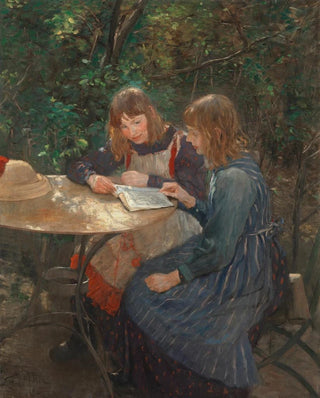 Fritz von Uhde - Zwei Mdchen im Garten.webp