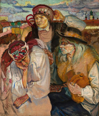 Fryderyk Pautsch - Study of peasants.webp