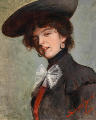 G Somogyi - Dame mit Hut.webp