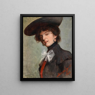 G Somogyi - Dame mit Hut.webp