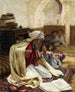 L'étude du Coran - Gabriel Ferrier — weergave van het kunstwerk