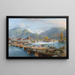 Unterseen met uitzicht op de Jungfrau - Gabriel Lory de Jonge — ingelijst kunstwerk aan de muur