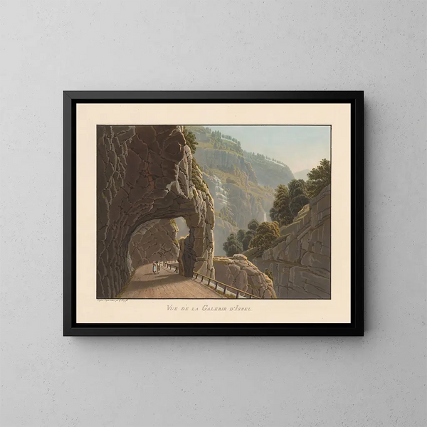 Vue van de Galerie van Issel - Gabriel Lory de Jonge — ingelijst kunstwerk aan de muur