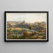 van de stad Freiburg gezien vanaf de promenade van de Palatinat - Gabriel Lory de Jonge — ingelijst kunstwerk aan de muur