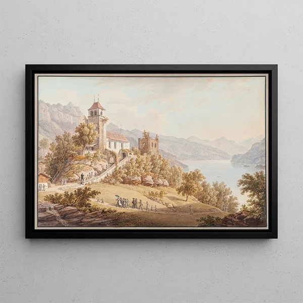 Gabriel Lory the older - Rimenberg on the Lake Brientz Switzerland.webp