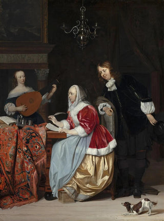 Gabriel Metsu - A Young Woman Composing a Piece of Music.webp