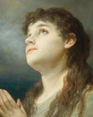 Gabriel von Max - Praying.webp