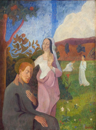 Gad Frederik Clement - Decorative Picture The Vision of Saint Francis with the Three White Virgins.webp