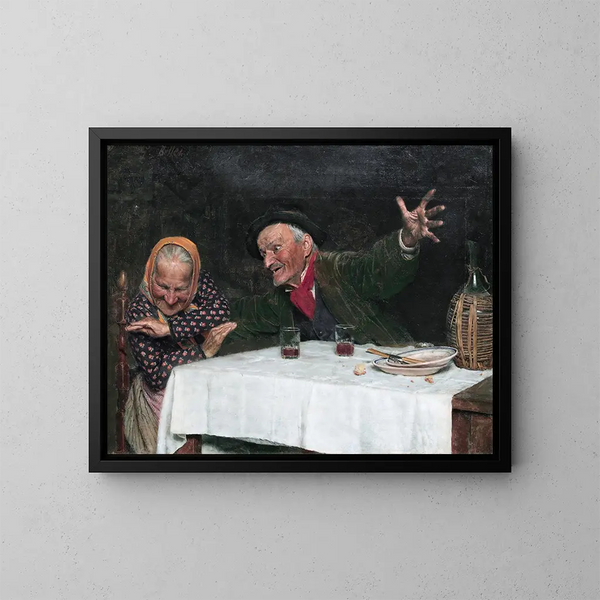 De Joker - Gaetano Bellei — ingelijst kunstwerk aan de muur