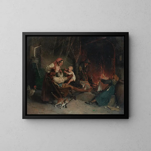 Onweerstaanbare kracht - Gaetano Chierici — ingelijst kunstwerk aan de muur