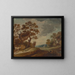 Landschap met een koe op de voorgrond links - Gainsborough Dupont — ingelijst kunstwerk aan de muur
