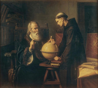 Galilée démontrant les nouvelles théories astronomiques à l'université de Padoue - Félix Parra