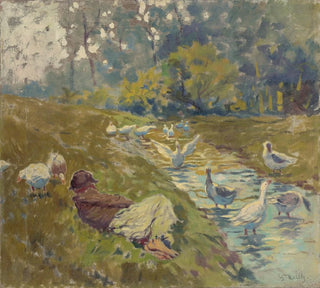 Gardien d'oies - Gustav Mall