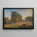 Vue du Campo Vaccino avec l'arc de Septime Sévère - Gaspar Van Wittel — framed artwork on a wall