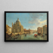 View of Santa Maria della Salute in Venice from the entrance of the Grand Canal - Gaspar Van Wittel — framed artwork on a wall