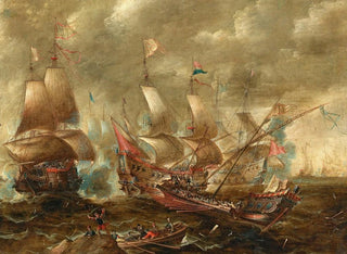 Gaspar van Eyck - A naval battle.webp