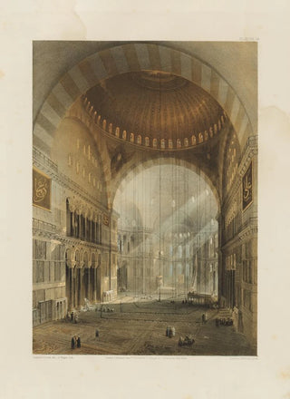 Gaspare Fossati - Aya Sofia Constantinople as recently restored by order of H M the sultan AbdulMedjid Pl24.webp