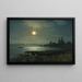 Luchtverlichting boven het meer - Gavril Pavlovich Kondratenko — ingelijst kunstwerk aan de muur