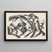 Dedina - Gejza Schiller — framed artwork on a wall