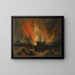 Explosie van een locomotief - Genaro Pérez Villaamil — ingelijst kunstwerk aan de muur