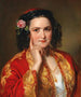 Portrait of a Young Woman in Greek Costume - Georg Decker — artwork view