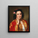 Portrait of a Young Woman in Greek Costume - Georg Decker — framed artwork on a wall