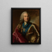 portret van Karl August Rex, Saksisch minister - Georg Desmares — ingelijst kunstwerk aan de muur