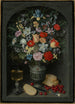 Natuurmoeite van bloemen in een nis - Georg Flegel — weergave van het kunstwerk