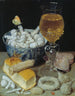 Natuurstudie met brood en snoepgoed - Georg Flegel — weergave van het kunstwerk