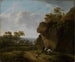 Landschap met een aanval - Georg Friedrich Meyer — weergave van het kunstwerk