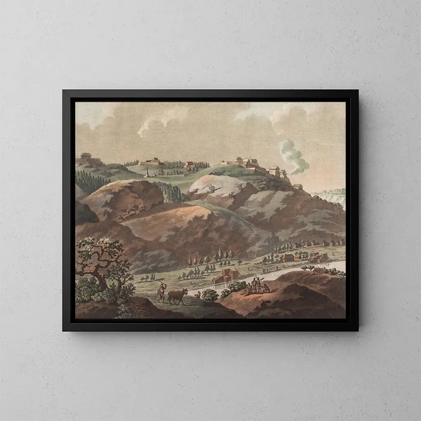 De citadel van Frideriksteen - Georg Haas — ingelijst kunstwerk aan de muur