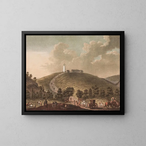 Monument de Strikklestad - Georg Haas — ingelijst kunstwerk aan de muur