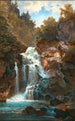 Een kolkende waterval - Georg Holub — weergave van het kunstwerk