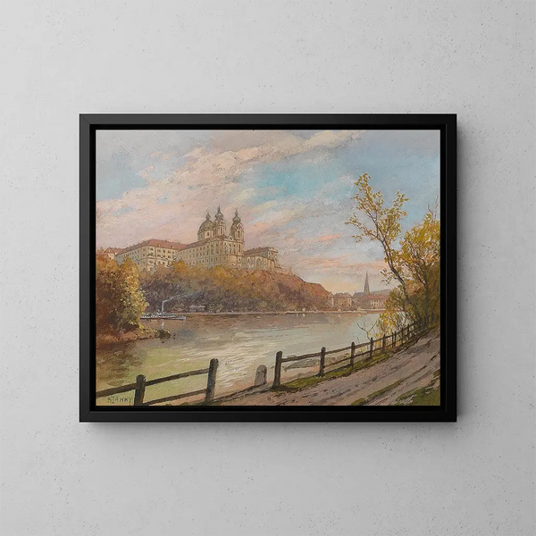 Monastère de Melk - Georg Janny — ingelijst kunstwerk aan de muur