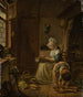 Keukenscène - Georg Karl Urlaub — weergave van het kunstwerk