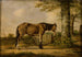 Paard naast een boom - Georg Kobell — weergave van het kunstwerk