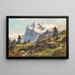Wetterhorn near Grindelwald - Georg Macco — framed artwork on a wall