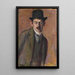 Self-portrait - Georg Scholz — framed artwork on a wall