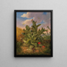 Grote stilleven van distel met veldbloemen en vlinders - Georg Seitz — ingelijst kunstwerk aan de muur