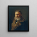 De schilder Carl Teibler, de vader van de kunstenaar - Georg Teibler — ingelijst kunstwerk aan de muur
