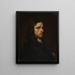 Portret van een man - Georg Thomas Hopfer — ingelijst kunstwerk aan de muur
