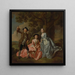 van George Rogers, zijn vrouw Margaret en haar zus Margaret Rogers - Francis Hayman — ingelijst kunstwerk aan de muur