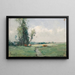 Landschap met een beek - George A. Boyle — ingelijst kunstwerk aan de muur