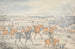 Jacht op vos, schets van de bedekking - George Alken — weergave van het kunstwerk